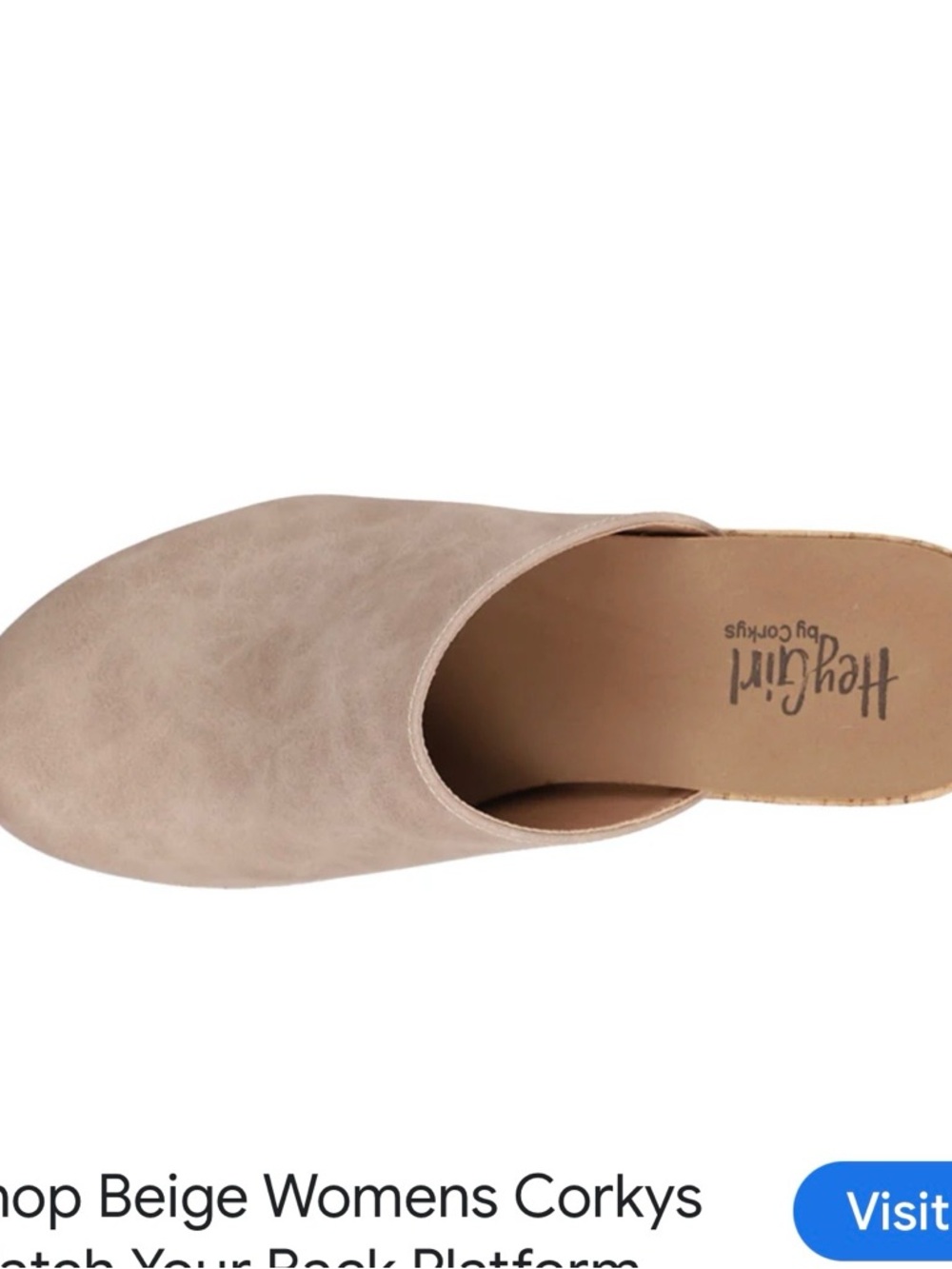 Hey Girl by Corky Beige Slip-On Mule